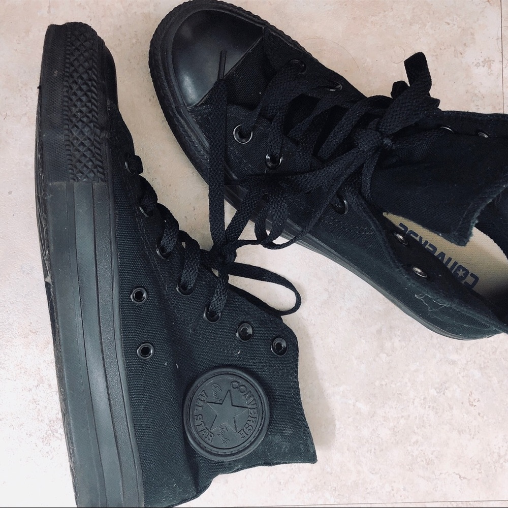 Monochromatic Black Chuck Taylor Converse High Top